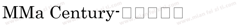 MMa Century字体转换
